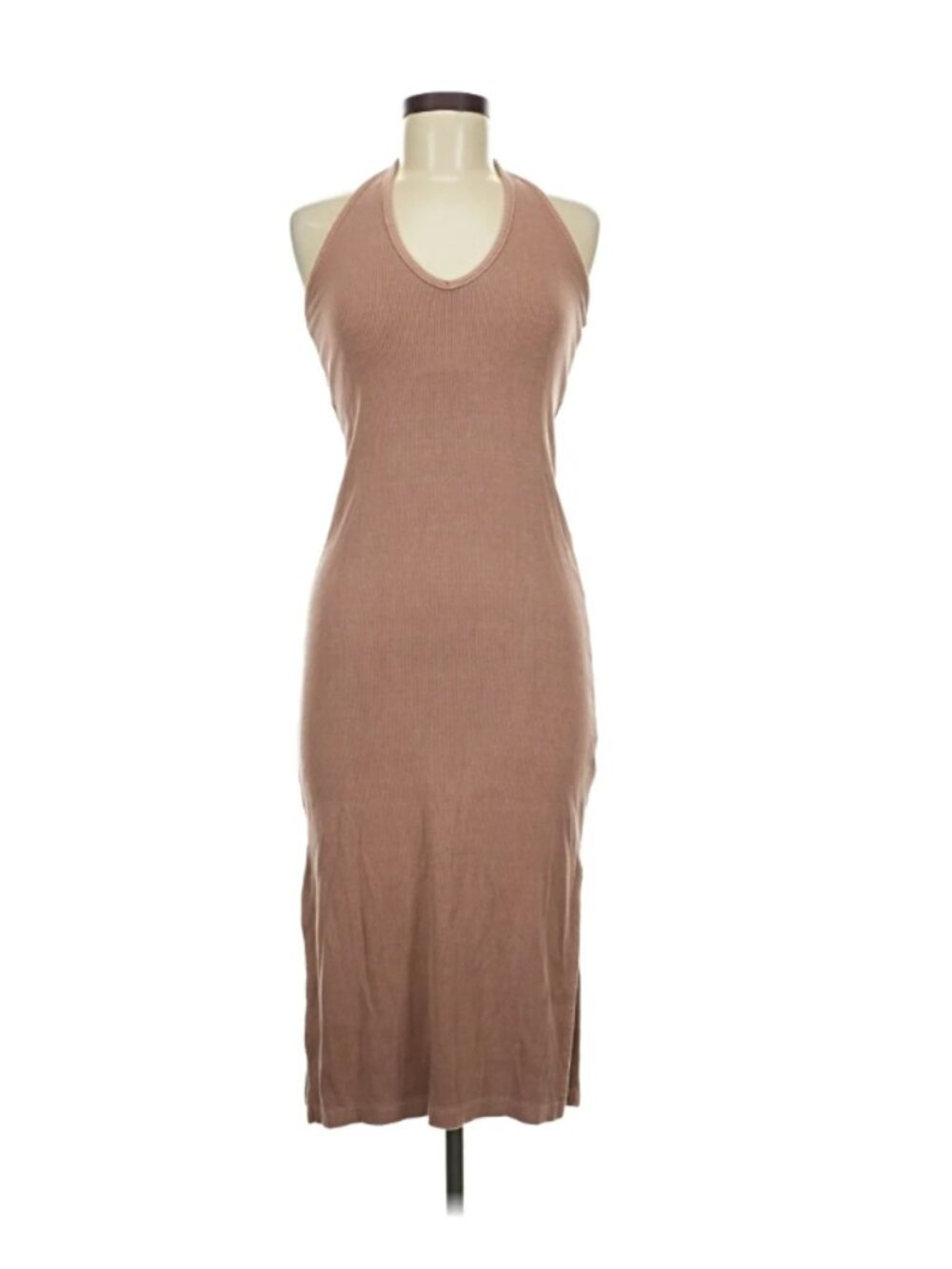 Old Navy Rib Knit Halter Midi Dress